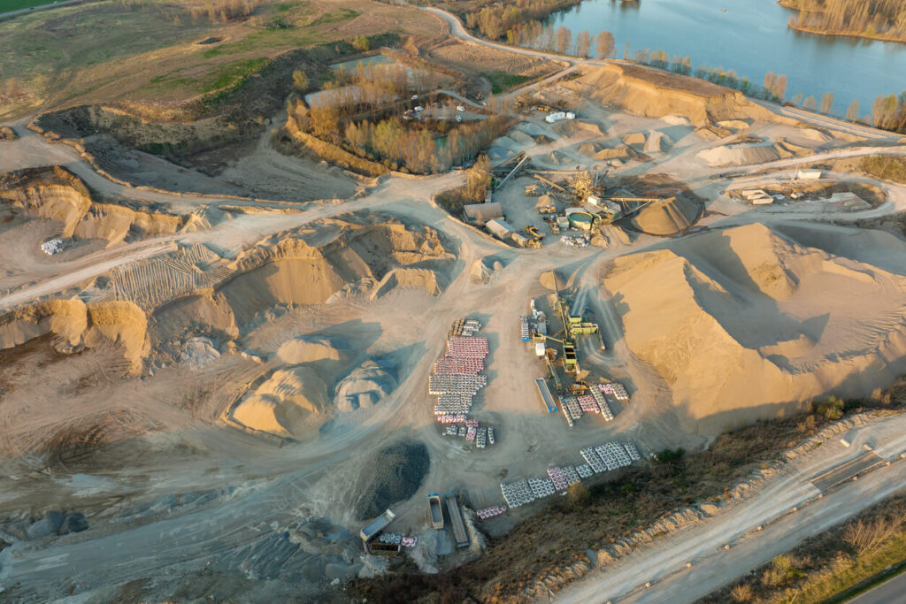 open pit mine resource extraction